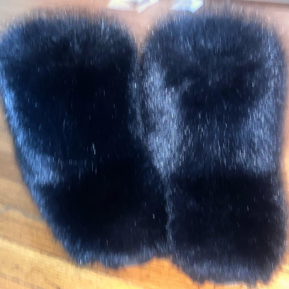 Black Furr Faux Boots